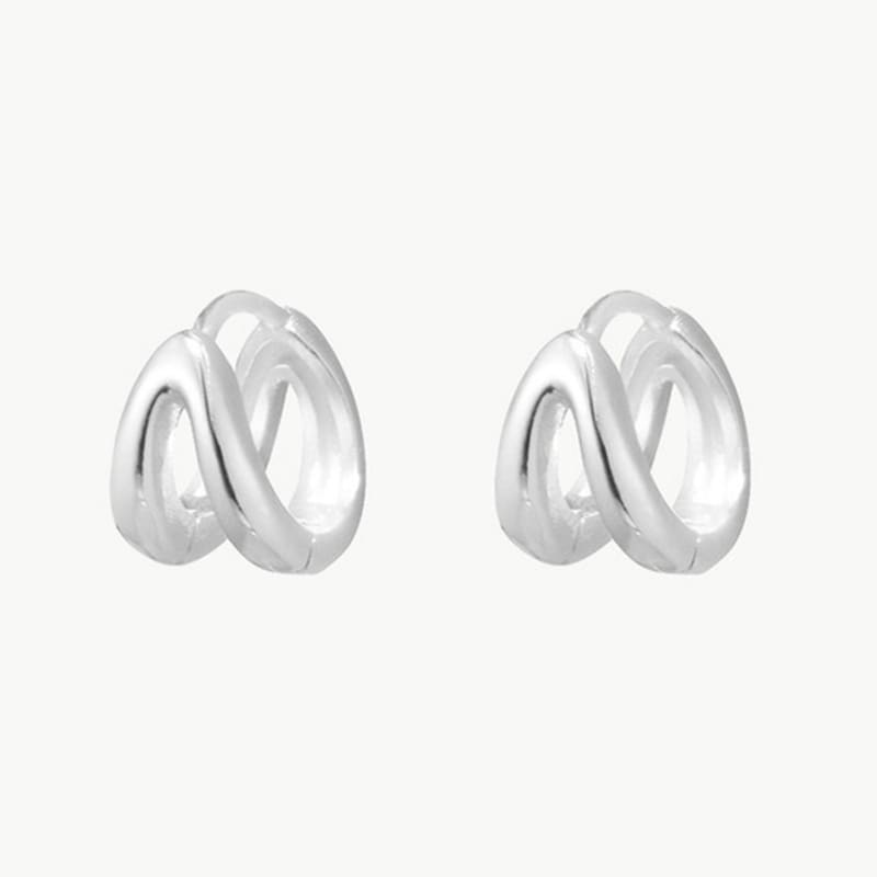 MERCURY [silver 925] Double Hoop Earring