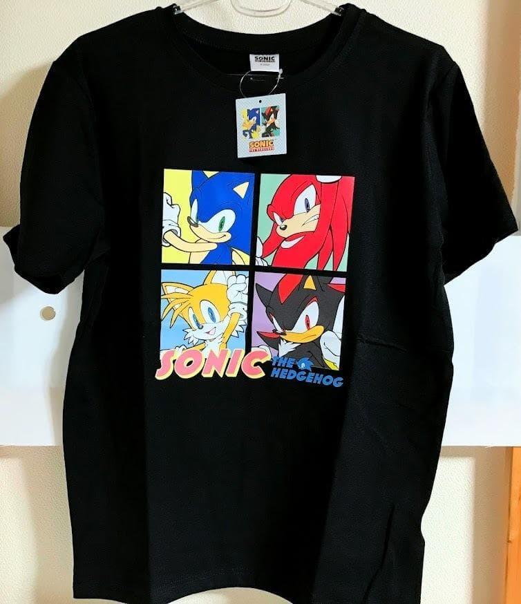Sonic the Hedgehog Sonic Shadow Character Illustration T-Shirt S
