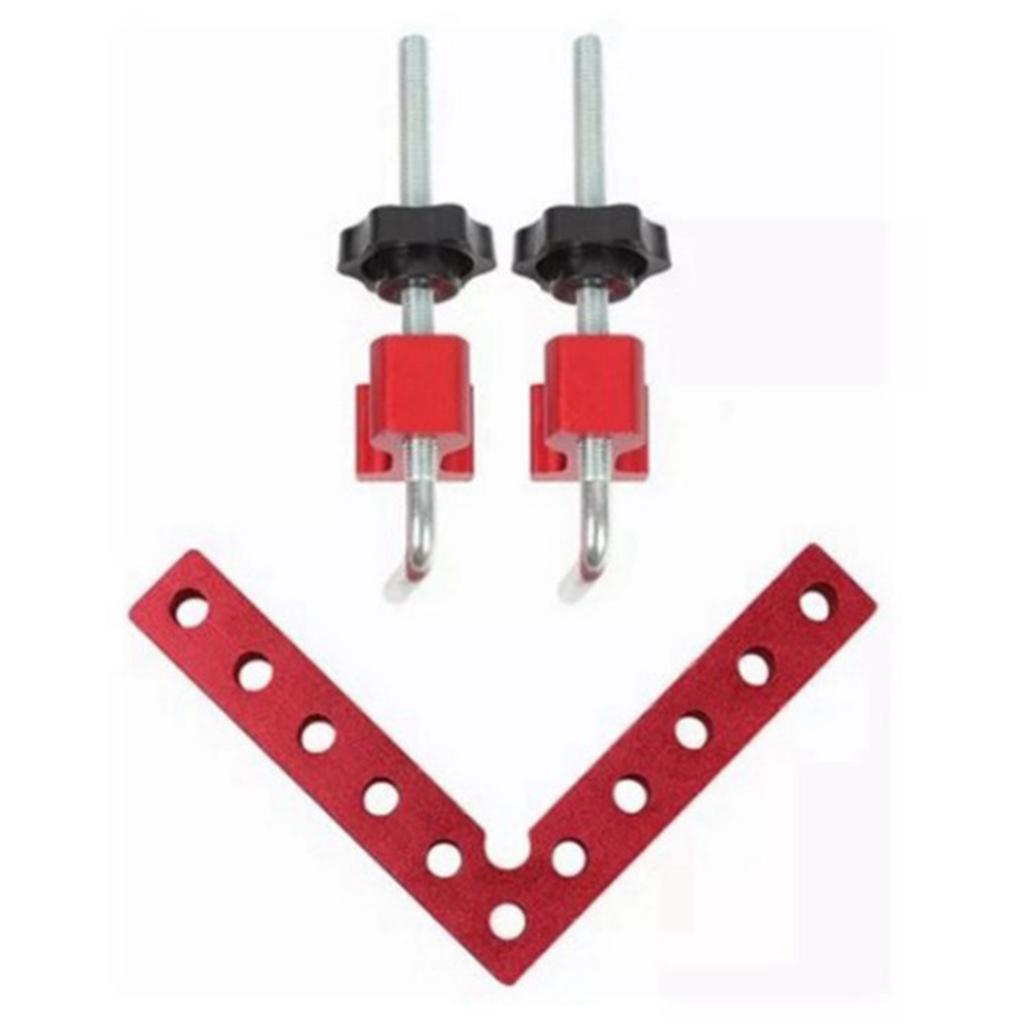 3 Pcs Set Right Angle Clamp 12cm Aluminum Alloy 90 Degree Positioning Squares Woodworking Cabinet Corner Clamp