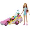 Кукла Barbie Go-kart Stacie Автомобиль для фильма и кукла + собачка HRM08