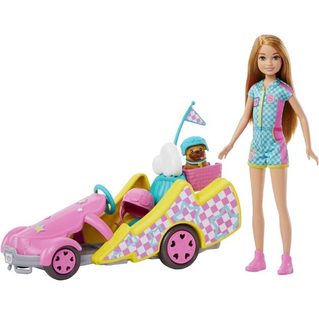 Кукла Barbie Go-kart Stacie Автомобиль для фильма и кукла + собачка HRM08