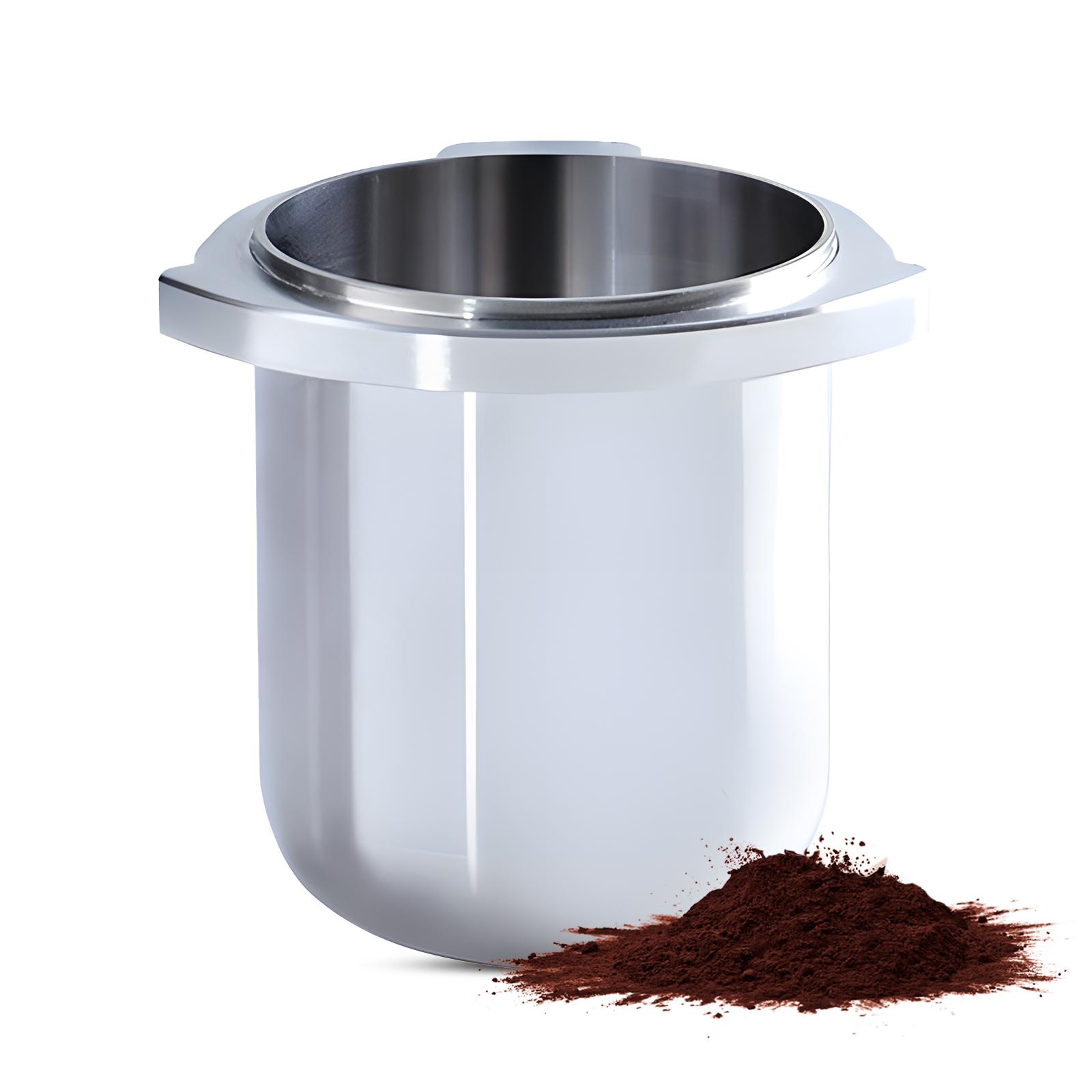 54mm Koffiepoeder Prikker Doseringbeker met Onafhankelijke Poederuitlaat en Dubbeloor Hangbaar Ontwerp 304 Roestvrij Staal Druk Koffie   Distribut