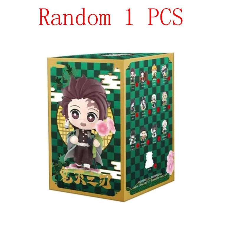 2026 Tanjiro Kamado Nezuko Demon-Slayer Anime Cartoon Figure Blind Box Creative  Statue Ornament Surprise Gift Box
