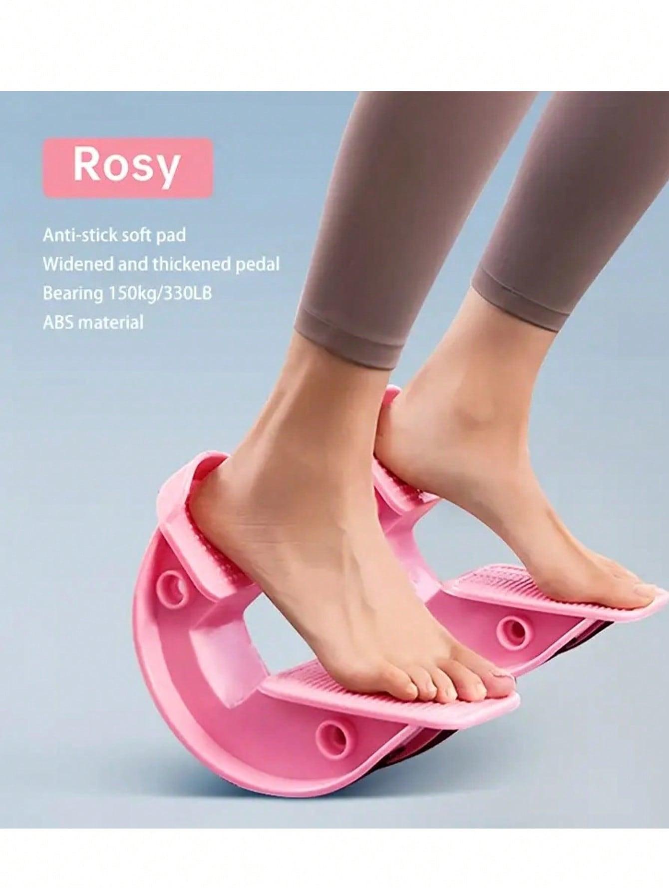 

2 штуки профессиональной доски для растяжки голеностопа и голени, тренажер для мышц, улучшает гибкость свода стопы, массажер для стоп и икр, йога розовый