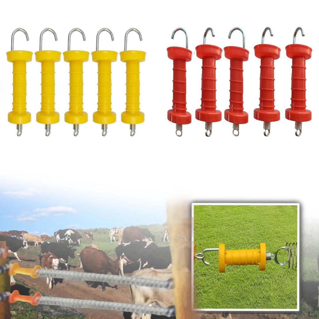 5 Pieces Electric Fence Gate Handle Insulators Ranch Accessories Replace Parts