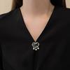 Safe Lock Chest Pin, Ancient Style Cheongsam Collar Pressing Button, Exquisite Anti-Glare Button, Chest Flower Pin