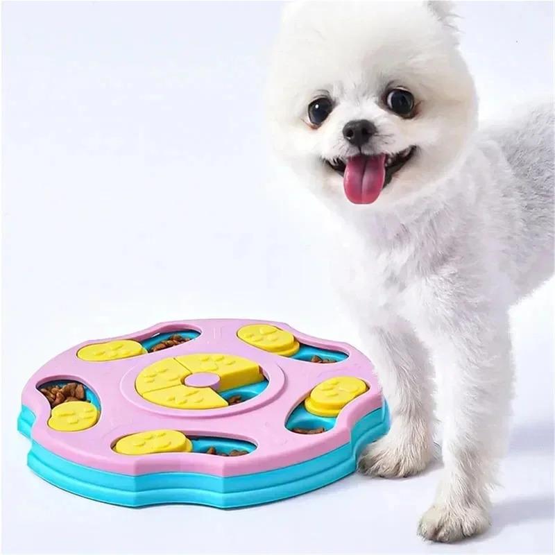 Interactive Dog Puzzle Toy Slow Feeder Bowl Enrichment Game for Puppy IQ Training Slow Eating Food Dispenser Non Slip Pet