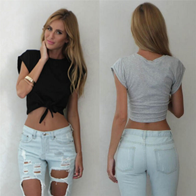tie t shirt in front