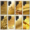 Fine Gold Pattern Printing Phone Case For Samsung Galaxy S26 S25 Edge S24 S23 Ultra S22 Plus S21 S20 FE Soft TPU Back Cover Fund