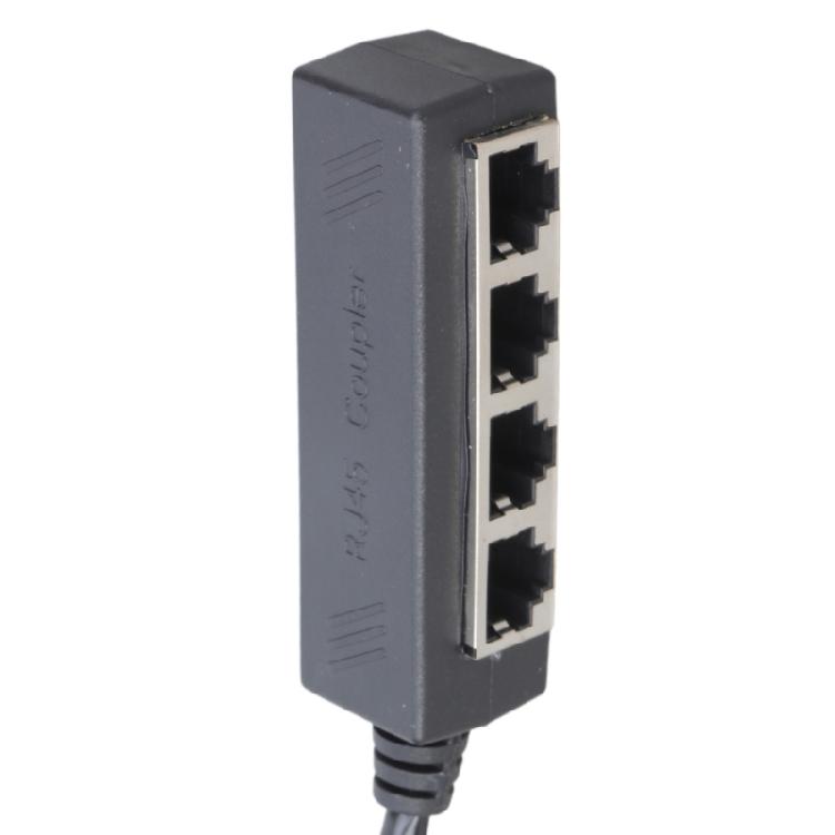RJ45 Networking Splitter Adapter 4 Port Cable Expansion for Schools and Conference Room Easy to Use