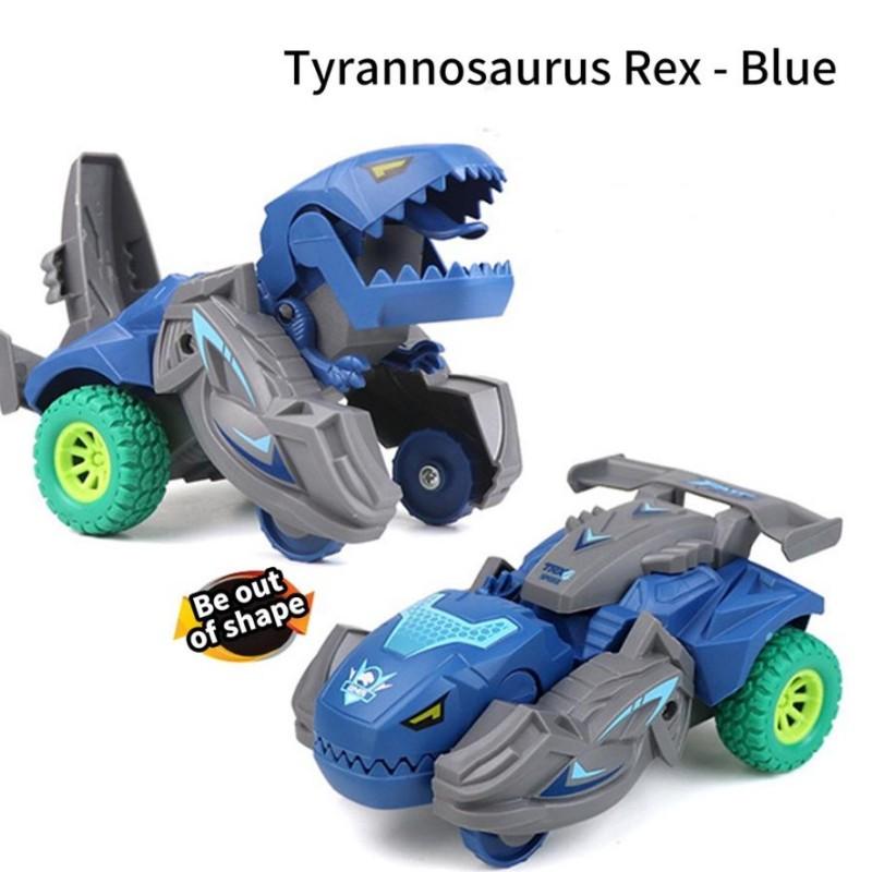 Kouzlo Děti Dino Auto Posuvné Transformace Kluci Dárky Hračka Setrvačná deformace Dinosaurus Auto Auto