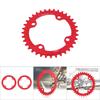 32343638T BCD 104 Mountain Bike Steel Single Crank Chain Ring Repair Parts (Red 36T)