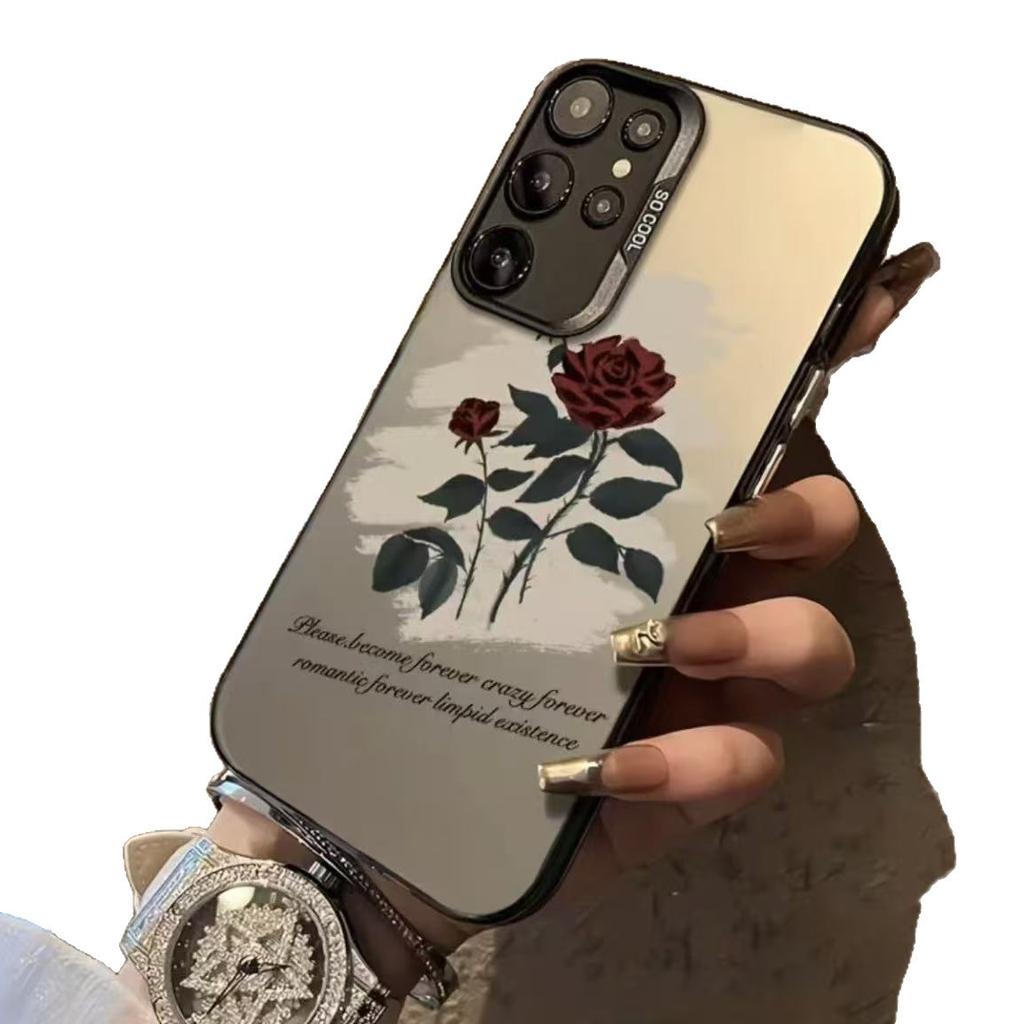 The new rose is suitable for Samsung Galaxy S25 mobile phone case Samsung S24 ULTRA foreign trade S21