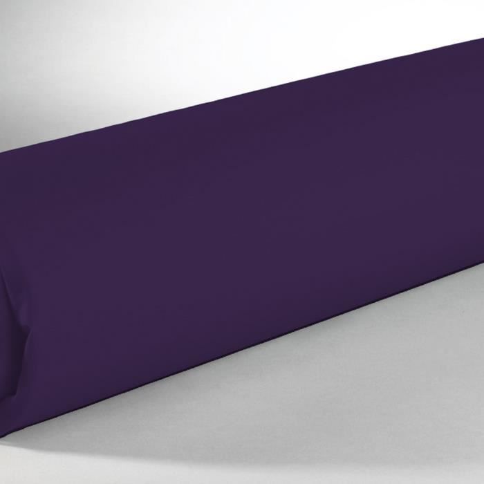 Drap housse 100% Coton 57 fils Violet 90x190