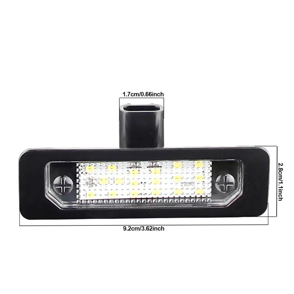 For Ford Flex Taurus Mustang Focus Fusion Edge MKS MKT MKX MKZ Milan Sable 1/2Pcs Car LED License Plate Light Number Plate Lamp