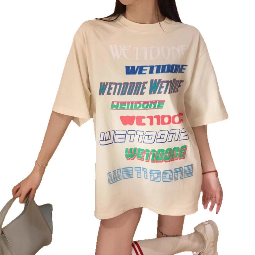 2025 summer casual Loose t shirt for women American vintage letter print black white short sleeve women's t-shirts harajuku streetwear tshirt y2k tops