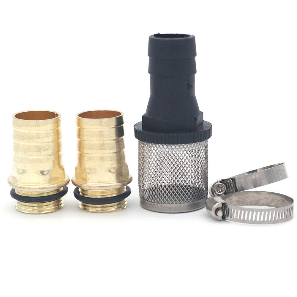 

NUZAMAS 5 Hose Fittings, 3/4 Inch BSP Thread Connector 25mm, Oil Filter, Mounting Hardware Oil Pump Accessories