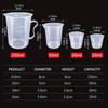 6Pcs/set Clear Plastic Graduated Measuring Cup For Baking Beaker Liquid Measure Jug Cup Container Measuring Tools