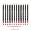 VIBELY Matte Lip Liner Pencil Waterproof Long-Lasting Smudge-Proof Precise Lip Definer Multiple Shades Single