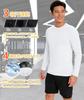 Boyzn Long Sleeve Sports Crew Solid UV UPF Training Men's T-Shirt, Neck, Color, Stretch, Moisture-Wicking, Quick-Drying, Protection, 50+, Lightweight,