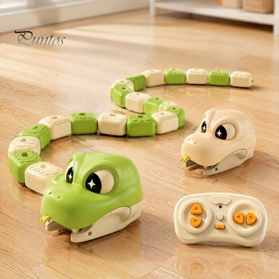 Magnetic Snake Toy 1/2 Sets Remote Control Toy, 2 Players Competitive Eating Itself Parent-Child Interactive for Toddlers Boys Girls Electronic