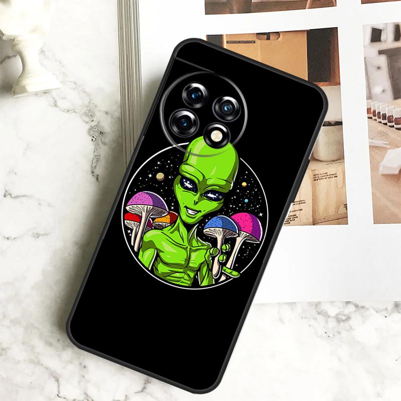Space Alien Magic Case For OnePlus 12 12R 11 9 10 Pro 10R 9R 8T 10T Nord 3 CE 2 Lite 2T N10 N20 N30 CE4 Cover