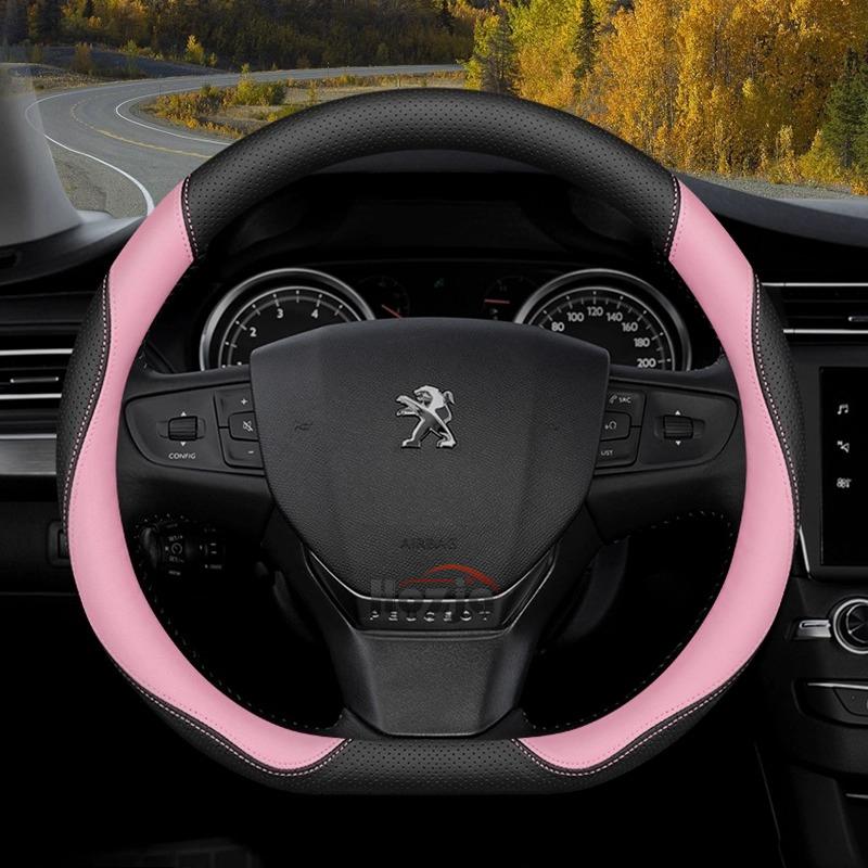 Leather Car Steering Wheel Cover for Peugeot 307 106 Partner 407 406 306 301 108 607 408 207 206 208 308 508 SW GT 2012 - 2025
