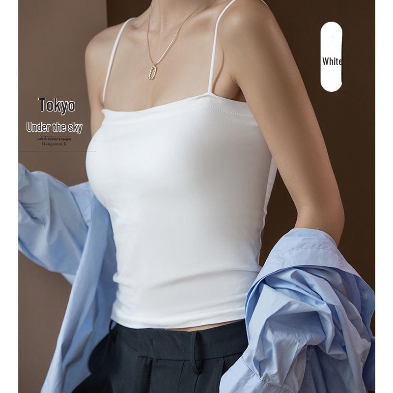 Sommer BM Style Ärmellose Weste - Damen Tube Top mit Brustpolster und Stilvollem Rückendesign