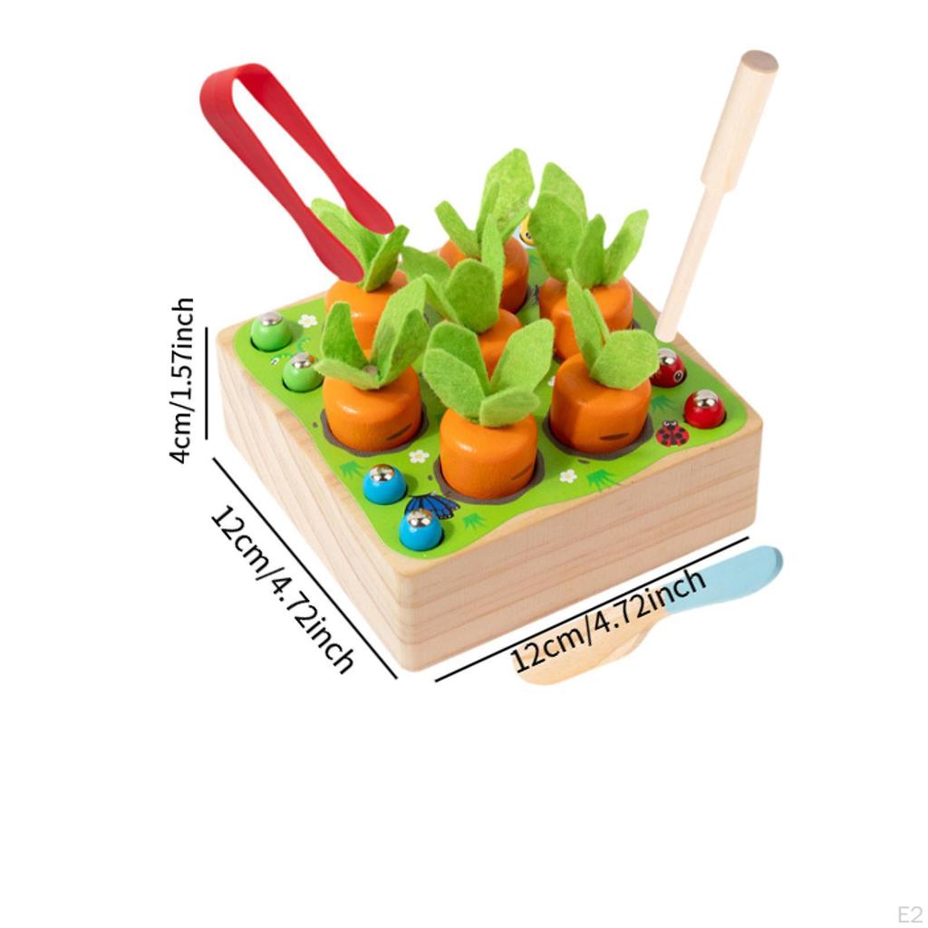 Wooden Harvest Set Montessori Educational Toys for Children Kids
