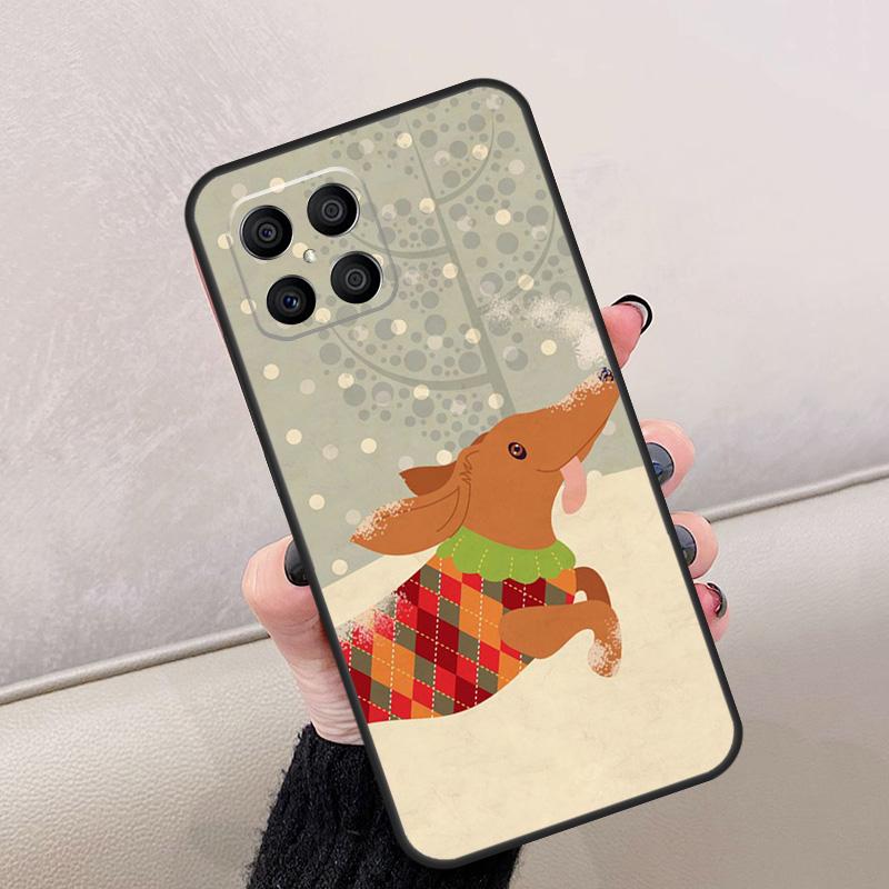 

Dachshund Silhouette Dog For Honor Magic 7 6 5 8 Pro Case For Honor 200 Lite 400 70 50 X8c X8b X9a X9b X9c X9d Win RT Honor X9b