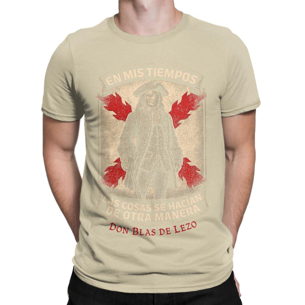 Admiral Blas De Lezo Pure Cotton Tshirt For Unisex Summer Y2k Basic T Shirts Comfortable Trending Tees Oversize Dropshipping Tops