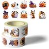 Halloween Stickers 500 Pieces Pumpkin Face Envelope Seals Halloween Envelope Stickers For Card Making Cookie Cupcake Baking