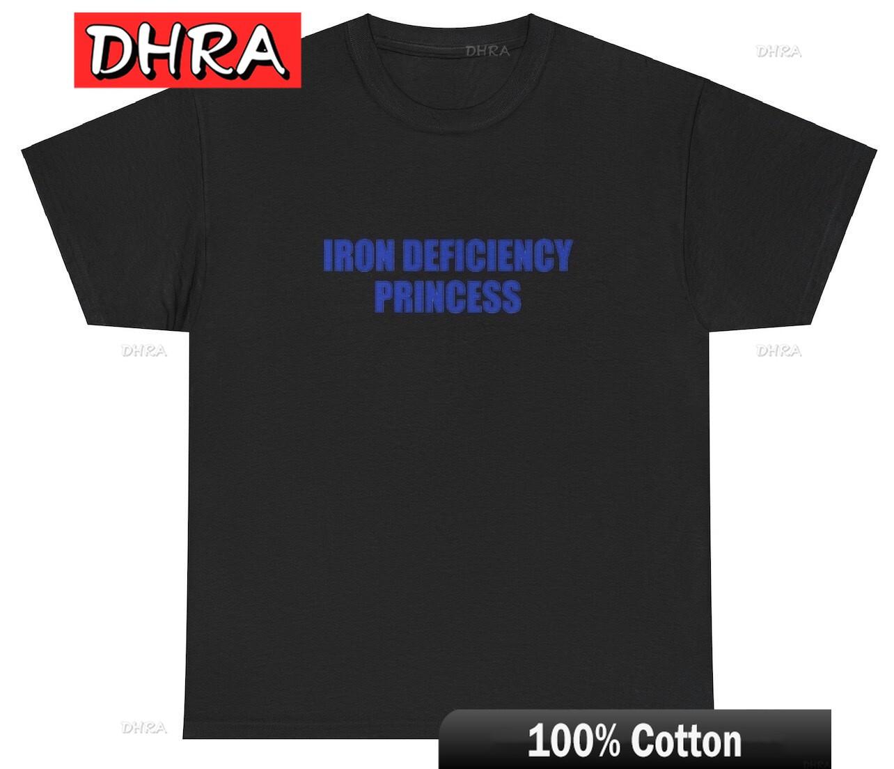 

Iron Deficiency Princess T Shirt Y2K Cursed Gen Z Oddly Specific Cringe Tee Edgy Tees for Gifts Unisex Streetwear Tees TShirt 4XL