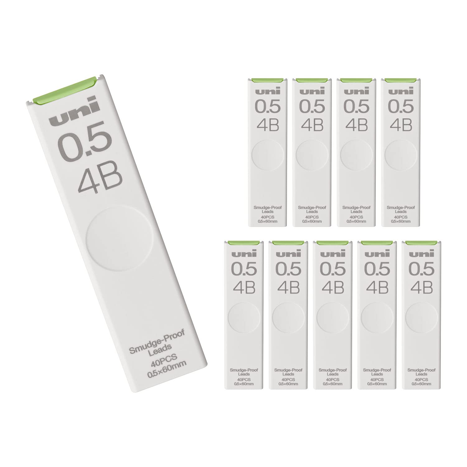 

Механический карандаш Mitsubishi Pencil uni 4B 10 шт. в коробке ULS05404B 0.5 белый