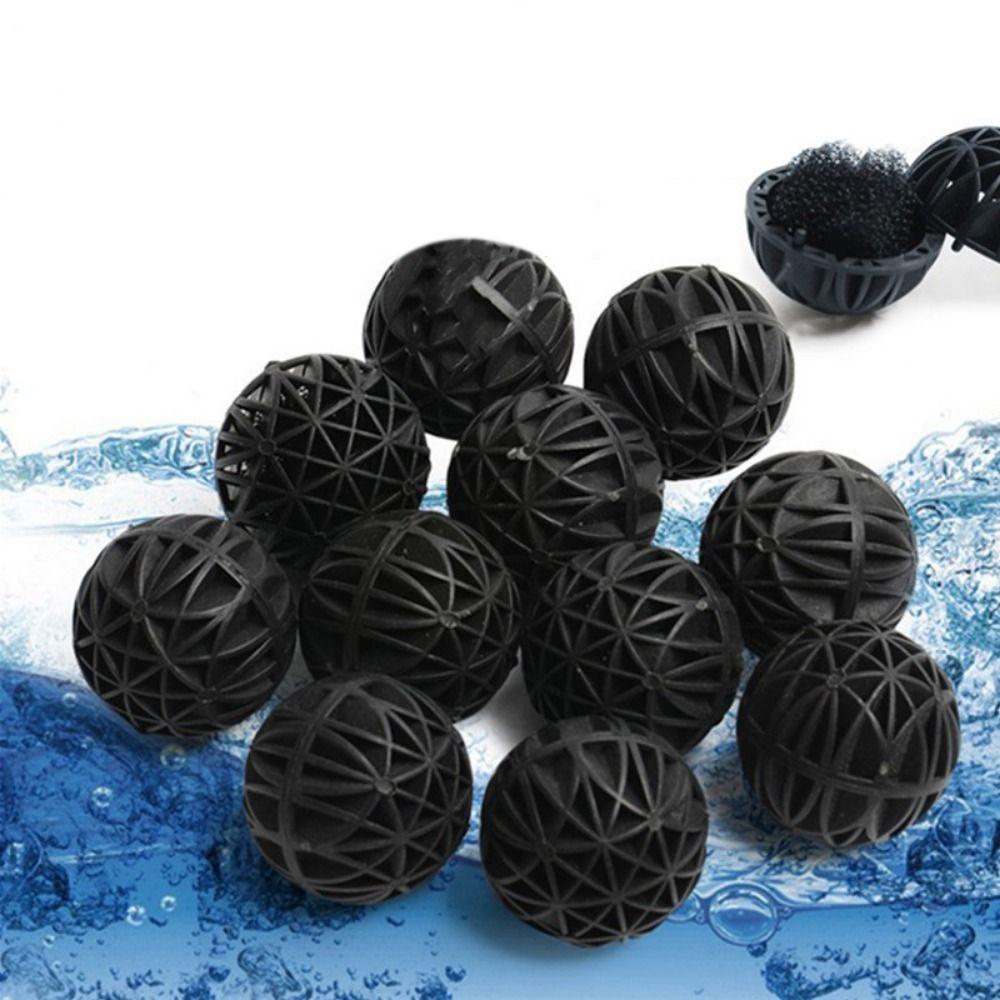 10pcs PVC Aquarium Filtration Balls 16/26mm Wet/Dry Canister Filter Media  Fish Pond Tank