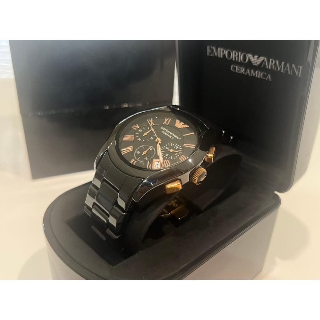 Used [Good condition] EMPORIO ARMANI AR-1410 wristwatch with box and manual