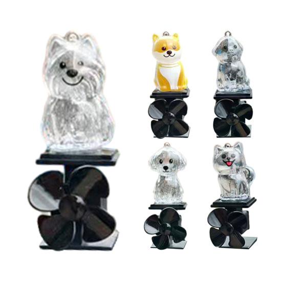 Motorrad Dekoration Niedliche Hundeform Windenergie LED-Leuchten Selbstbetrieben Lenker Ornamente Hundeförmiges Fahrradzubehör