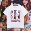 KATSEYE Print T-shirt for Kids Casual Summer Top with Katseye Pattern Short Sleeve Tee Youth Girl Streetwear Fashion Tops