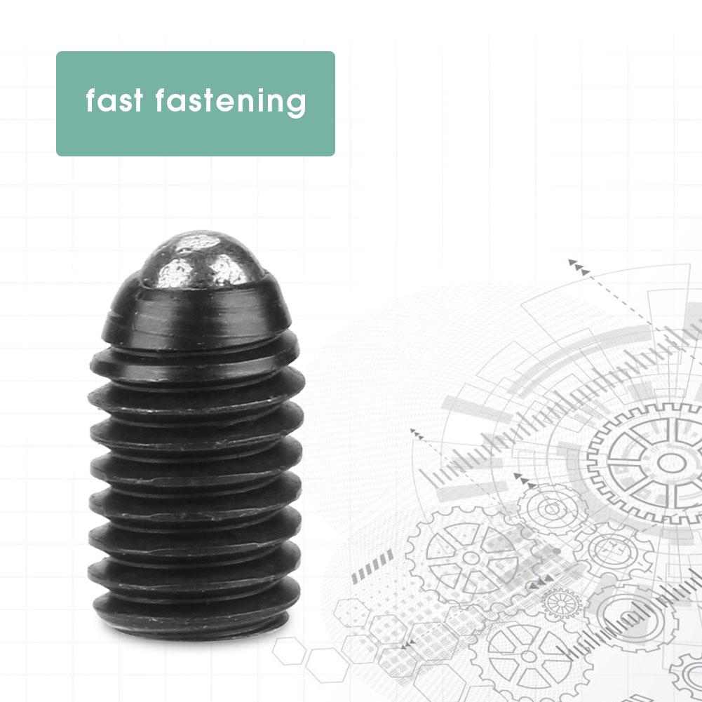 10pcs M5 Screw Thread Hex Socket Carbon Steel Ball Spring Plungers Set (M5*8)