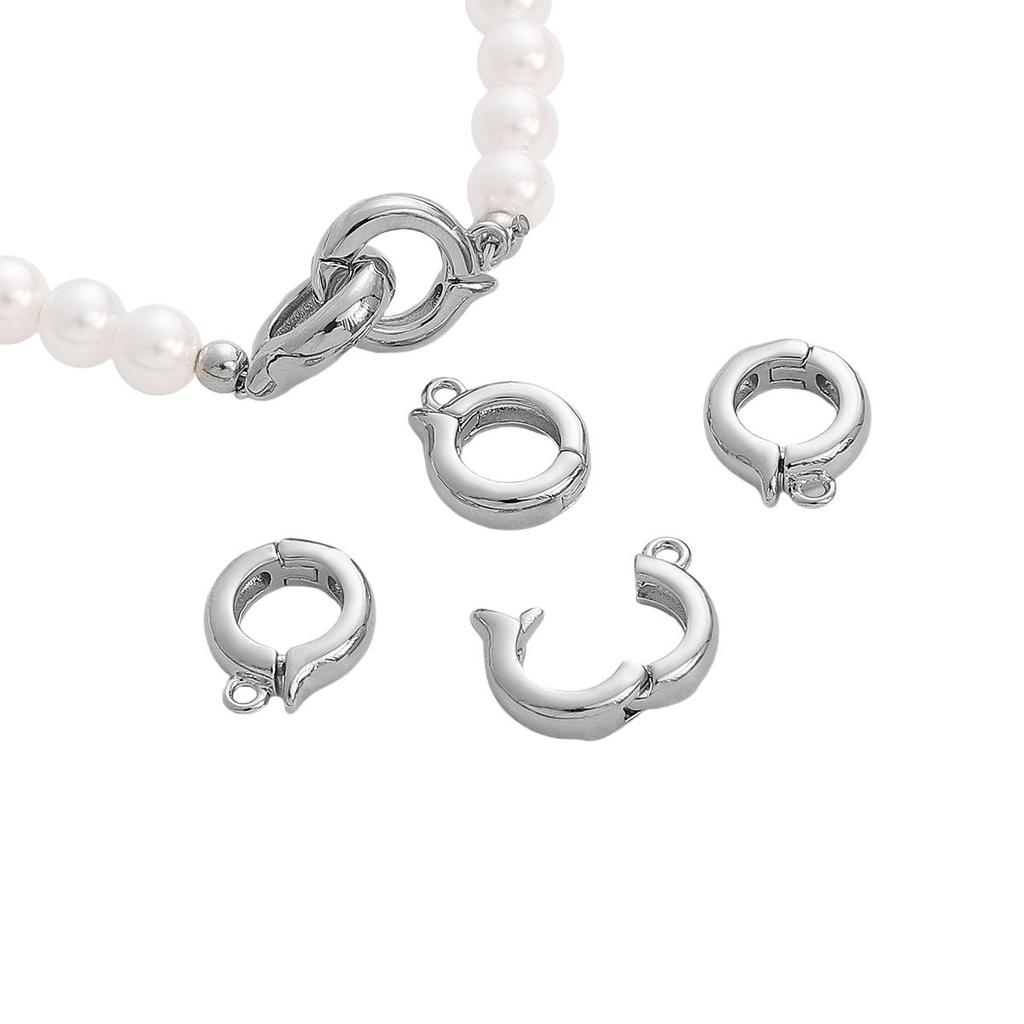 Copper Round Versatile Universal Pearl Buckle Clasps Lobster For DIY Accessories Jewelry Making