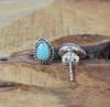 925 Sterling Silver Slipping Beauty Turquoise Stud Earrings Handmade Jewelry Gift For Her Boho Earrings