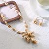 Bohemian Shell Conch Acrylic Tassel Necklace Earrings Set for Women Dainty Starfish Shell Vacation Beach Fashion Jewelry Gift