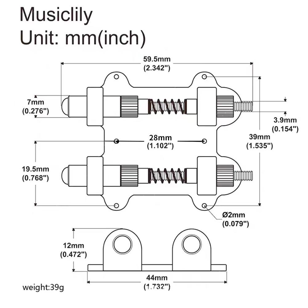 Electric Guitar Tremolo Stabilizer & Vibrato Positioning System