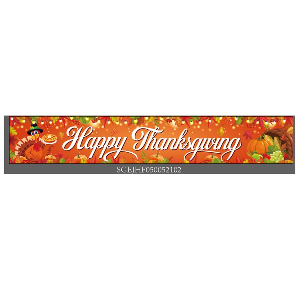 Autumn Outdoor Courtyard Decoration Flags Thanksgiving Party Party Atmosphere Layout Poster Customization