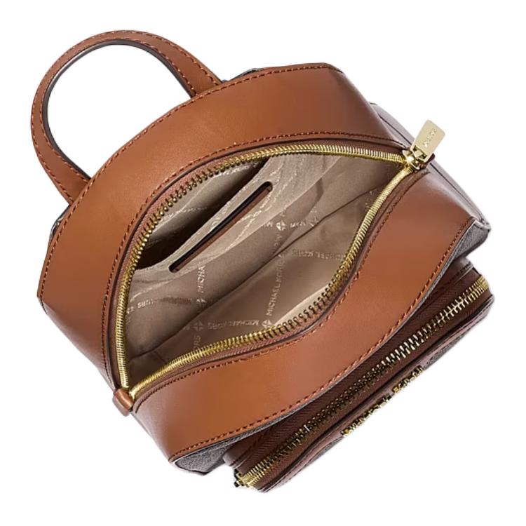 Michael Kors Zaino in Pelle con Stampa Logo Jaycee Zaino da Donna Marrone Oro 35T2G8TB1B-BROWN