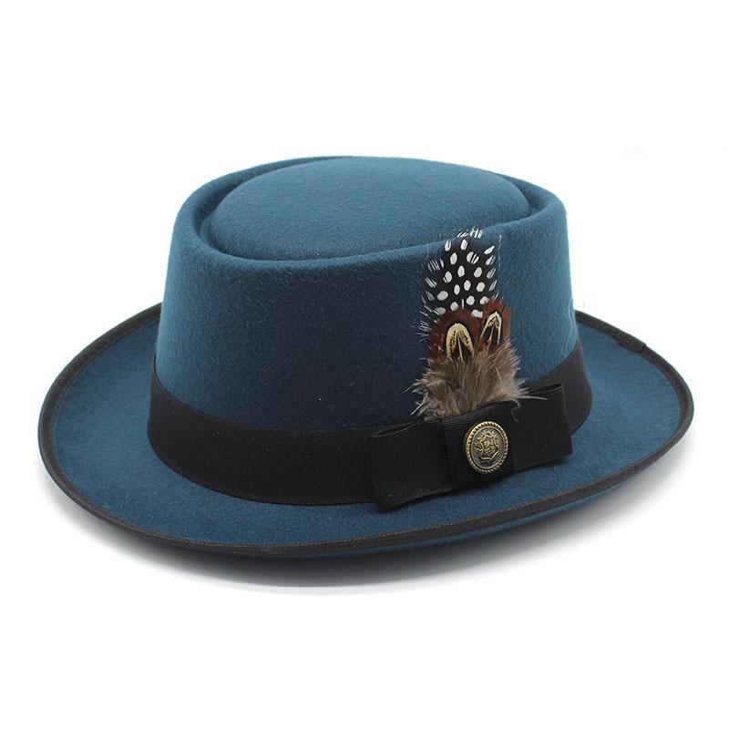 Classic Fedora Hat For Men And Women With Wool Felt Material And Wide Brim For Casual Outdoor Wear