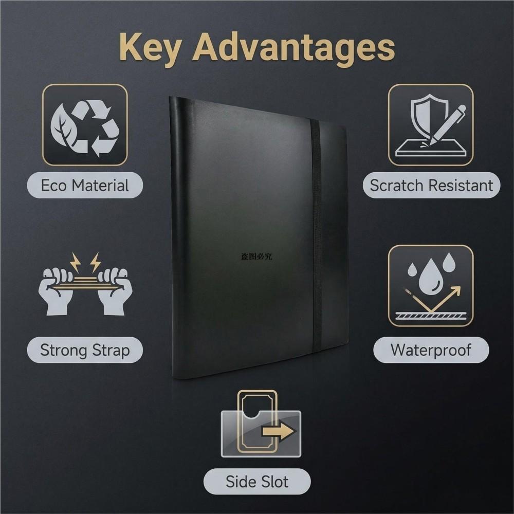 4/9Pocket Trading Card Holds 160/360 Cards  Durable PP Cover  Ideal For Basketball Baseball Sports Card Book Sleeve Binder