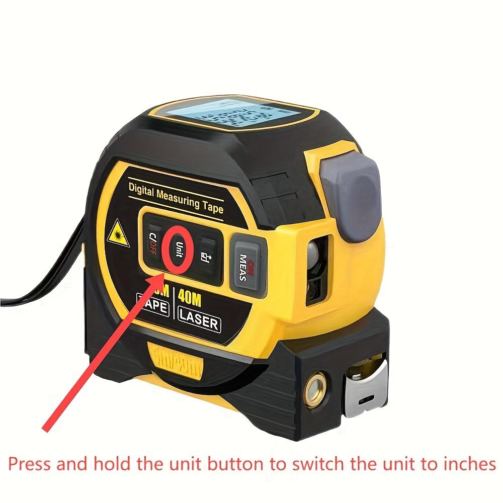 1pc Laser Tape Measure 3in 1 Digital Tape Measure High Precision Laser Rangefinder Steel Tape Measure, Optimized Ergonomics
