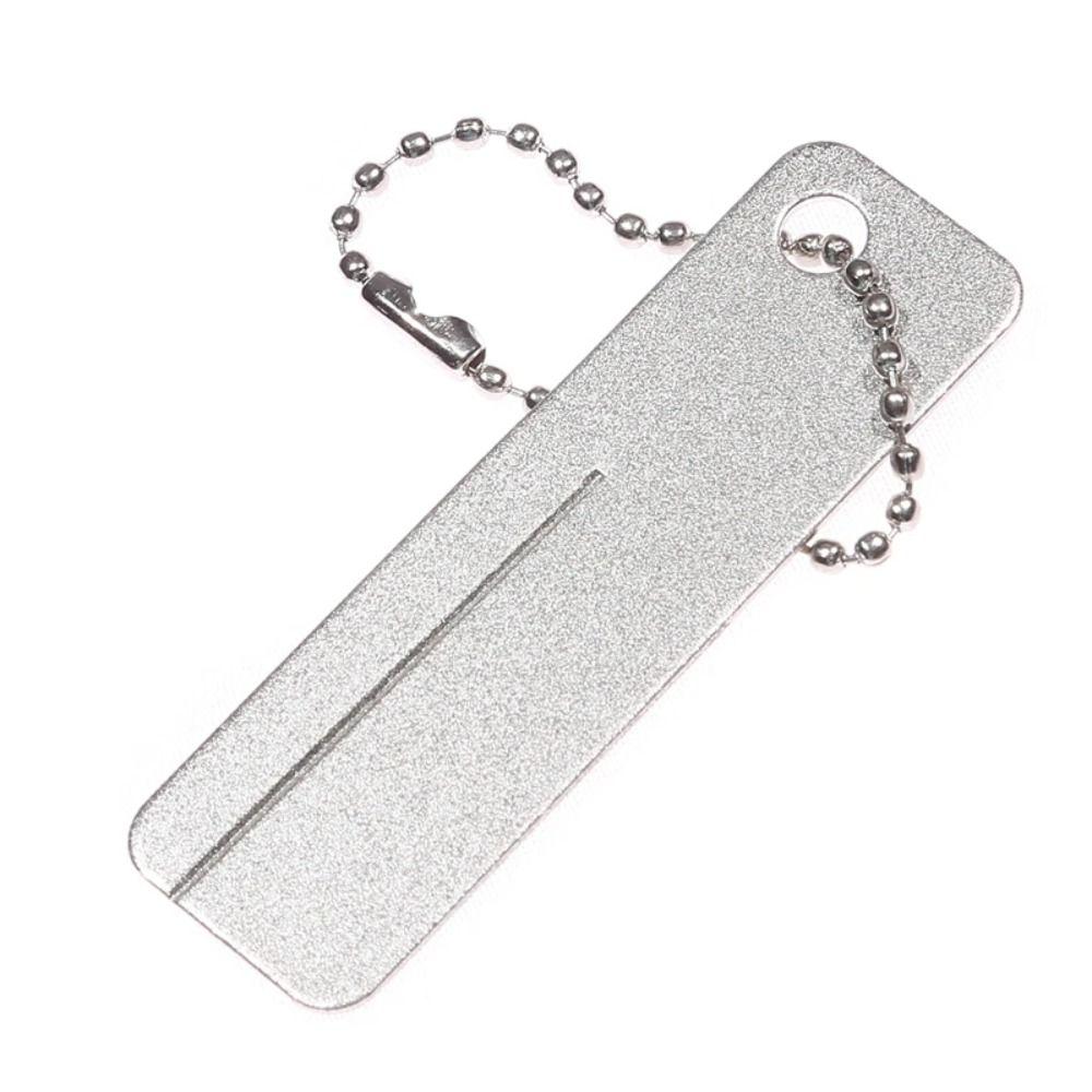 Portable Fishing Hook Sharpener  Grindstone Camping Tool Knife Sharpener  Finger Nail File