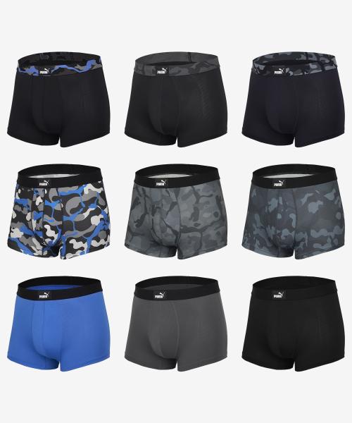

[Puma] 9-Pack Sporty Essential Trunks Camo Edition PMMYICP03/00 [Shipped from Korea] 100% Authentic 95
